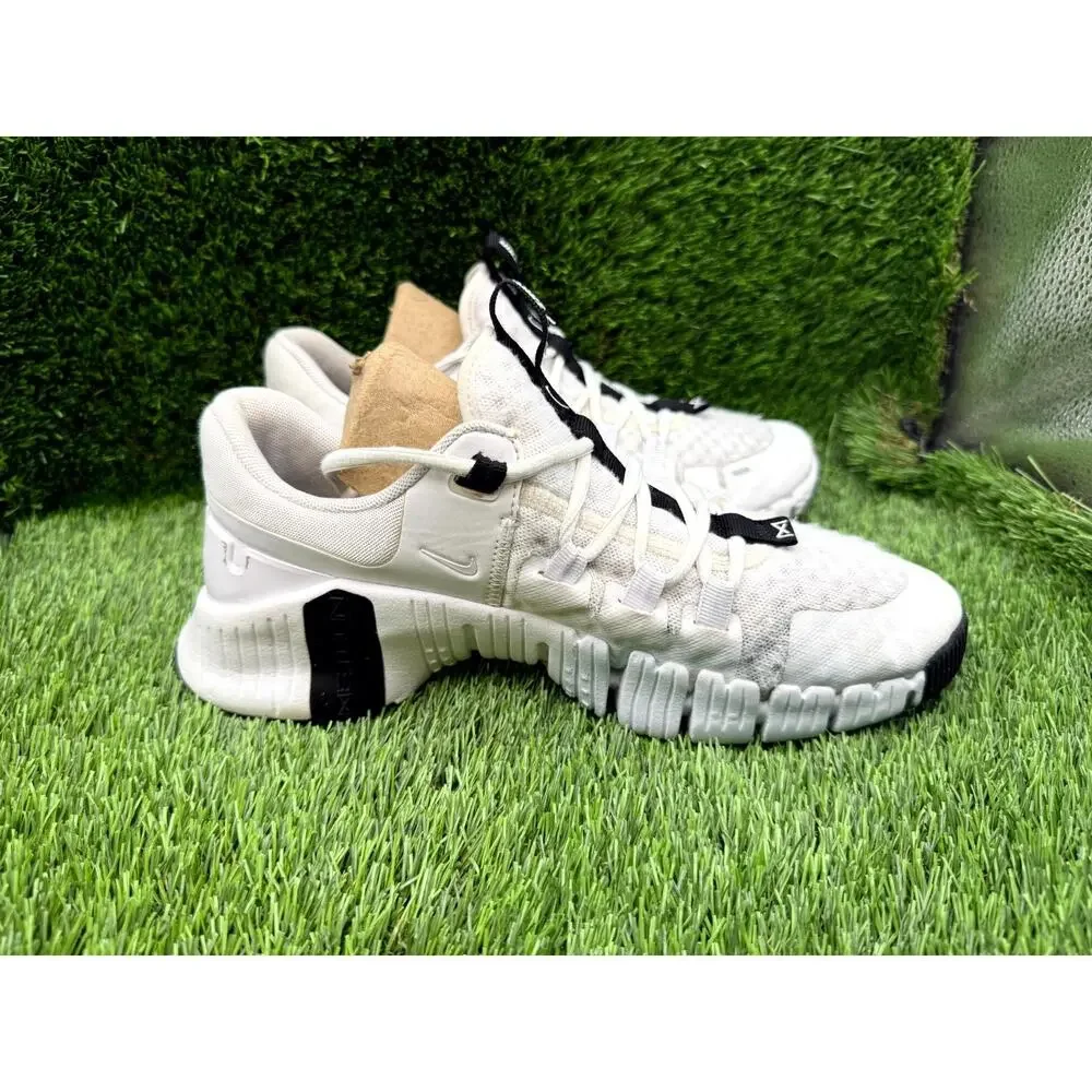 Nike Free Metcon 5 TB FN6616-100 Athletic Sneaker Men's 7 White Mesh Gym Sports